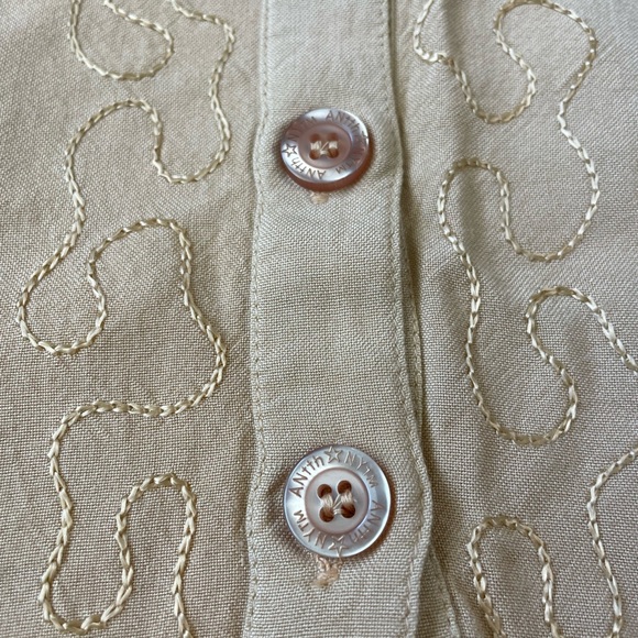 Original Anthony Small Womens Tan Long Tunic Blouse - Picture 4 of 8